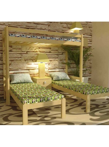Комплект кроватей трехспальный Эконика