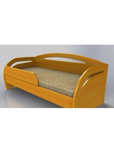 Кровать-софа деревянная Любава-2 с бортиком
