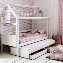 Детская двухъярусная кровать-домик Миа