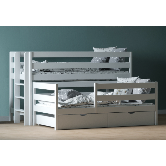 Выдвижные (раздвижные) детские кровати для двоих